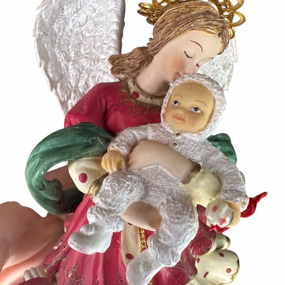 Ashley Angels Beside Me Guardian of Baby’s First Christmas 2001 Figurine - Picture 10 of 13